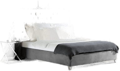 Bedly Lubbon Dobbeltseng 160 x 200 cm - Grå