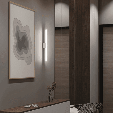 Top Light LED-speillampe, matt hvit