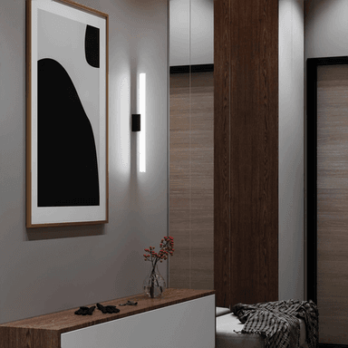 Top Light LED-speillampe, svart matt