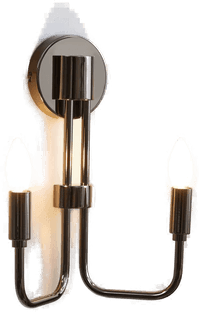 Lindby Elanova vegglampe, grå, 2 lyskilder