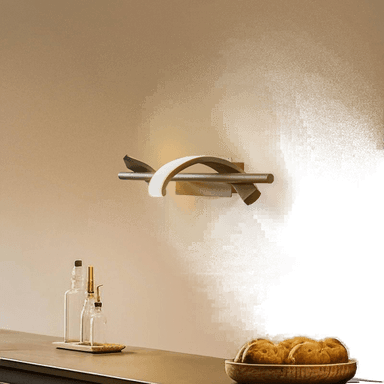 Lindby LED-vegglampe Munja, svart