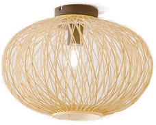 Lindby Solvira taklampe, bambus