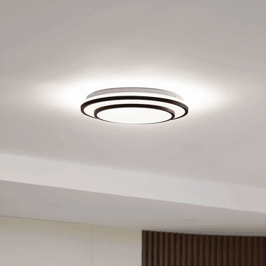 Lindby Smart LED-taklampe Duala, svart