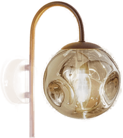 Lindby Valentina vegglampe E14 røykgrå 28,6 cm