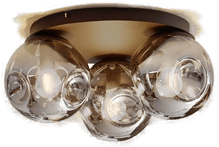 Lindby Valentina taklampe, E14, grå, Ø 36,6 cm