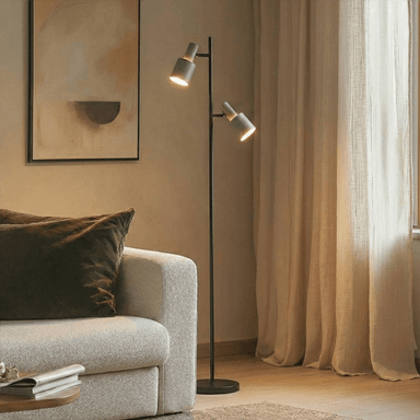 Lindby Ovelia gulvlampe grønn/svart