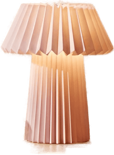 Lindby bordlampe Magali, rosa, Ø 34 cm