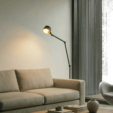 Lucande gulvlampe Silka 216 cm svart