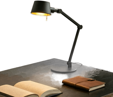 Lucande bordlampe Silka, svart, E27