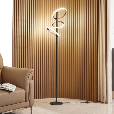 Lucande LED-gulvlampe Madu, dimbar