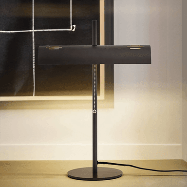 Lucande Nysira banklampe, grå metallic