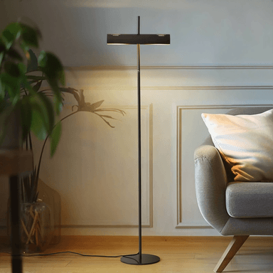 Lucande Nysira gulvlampe, grå metallic