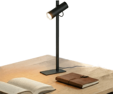 Lucande bordlampe Lysias, svart