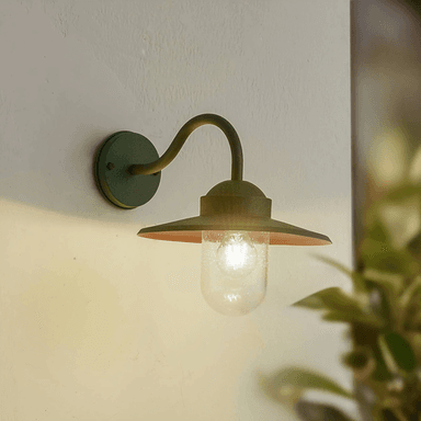 Lindby Bilma utendørs vegglampe, grønn