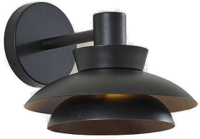 Lucande utendørs vegglampe Thais, svart