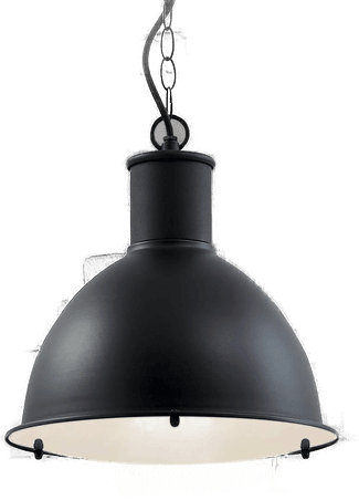 Lindby Luciane pendellampe, svart, Ø 31,8 cm
