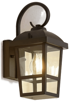 Lindby Eloane utendørs vegglampe, svart