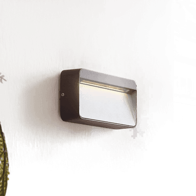 Lucande LED-vegglampe Tiburia, svart