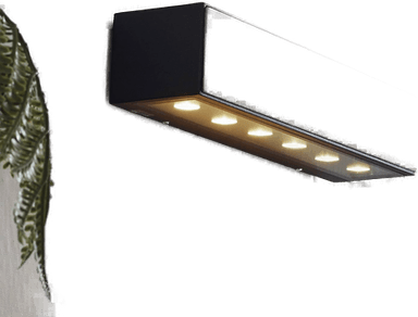 Lucande LED-vegglampe Selim, svart