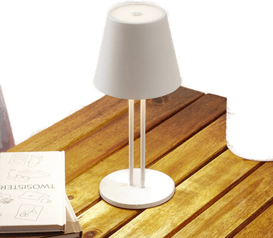 Lindby Janea TWIN bordlampe, hvit