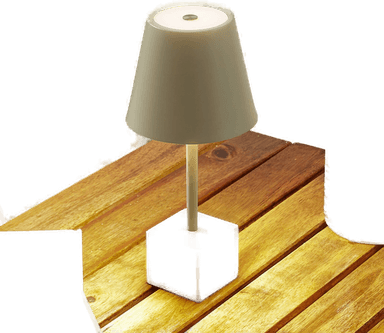 Lindby Janea CUBE bordlampe, grønn