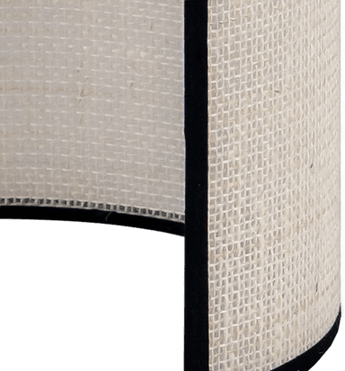 Euluna vegglampe jute, halvrund