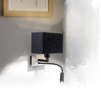 Euluna Vegglampe Harry, messing/svart