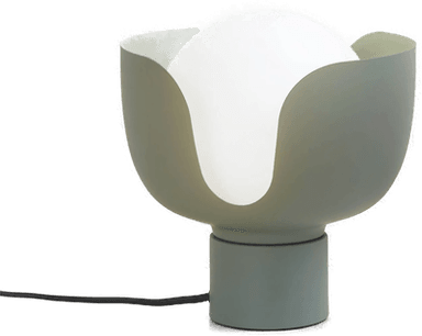 Lindby Fiora bordlampe, grønn, Ø 20 cm