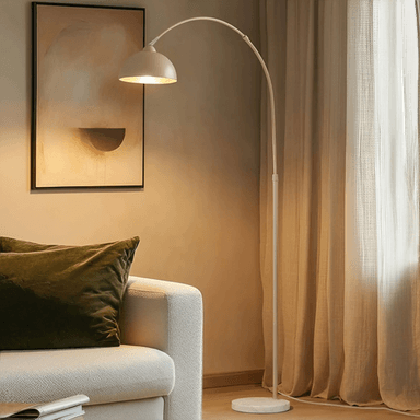Lindby gulvlampe Tonka, beige, 185 cm