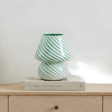 Lindby Andriana bordlampe, grønn/hvit