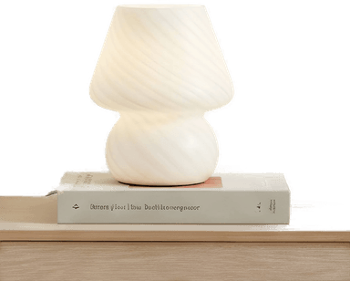 Lindby Andriana bordlampe, hvit, Ø 15 cm