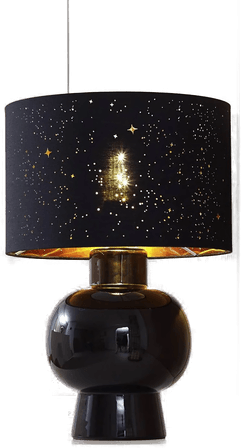 Lindby bordlampe Arved, svart, 46 cm