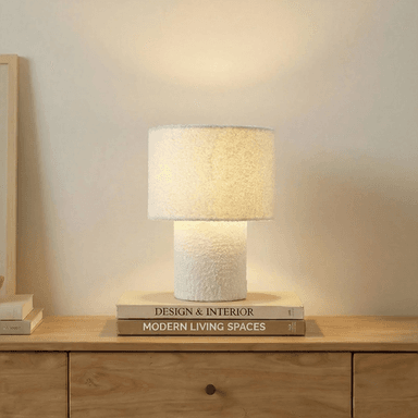 Lindby Jone bordlampe, hvit, 30 cm