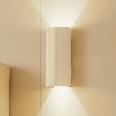 Lindby Colja vegglampe, beige, 30,5 cm