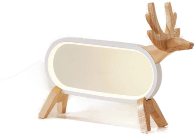 Lindby LED-bordlampe Hirvi, hvit, 31 cm