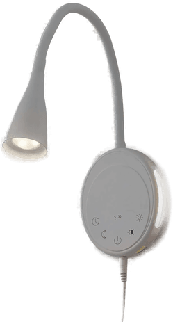 Lindby Zayna LED-leselampe, hvit, dimbar