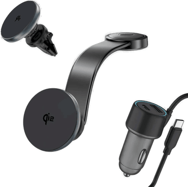 4Smarts Qi2 Magnetisk Mobiltelefonholder med Trådløs Lading 15W