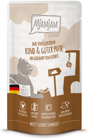 Mjamjam Quetschie Storfe & Kalkun