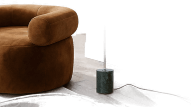 Lindby Gulvlampe Branford, grønn