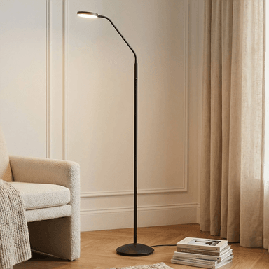 Lindby Elvyn LED-gulvlampe, svart