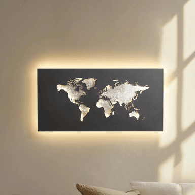 Lucande LED-vegglampe World 60 cm