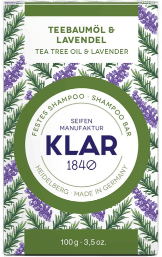 Klar Seifen Tea Tree Oil & Lavender Shampoo Bar