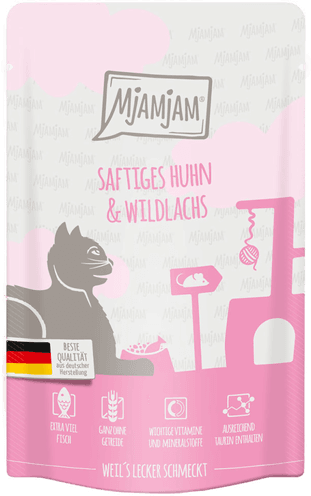 Mjamjam Quetschie Kylling og Villaks 12 x 125 g