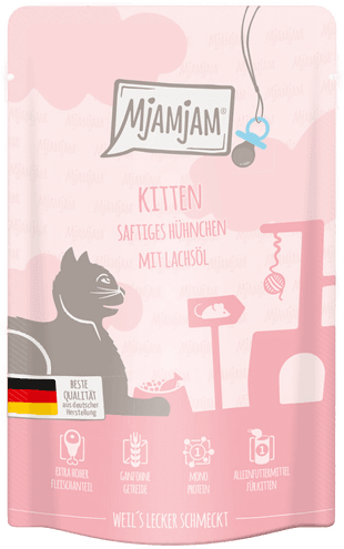 Mjamjam Quetschie Kitten Kylling 12 x 125 g