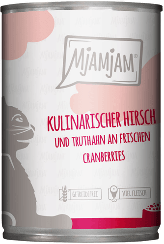 Mjamjam hjortekjøtt og kalkun 6 x 400 g