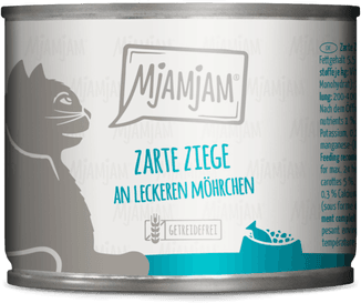 Mjamjam sart geit med gulrøtter 6 x 200 g