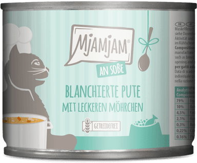 Mjamjam i saus kalkun med gulrøtter