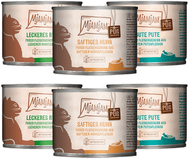 Mjamjam Mixpack ren kjøttglede 6 x 200 g