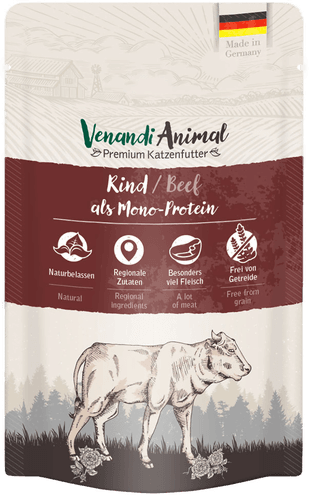 Venandi Animalsk monoprotein Biff 12 x 125 g