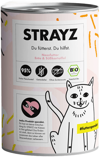 Strayz økologisk Cat and og søtpotet